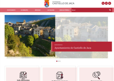 Webs municipales Jacetania y Alto Gállego y web comarca Alto Gállego