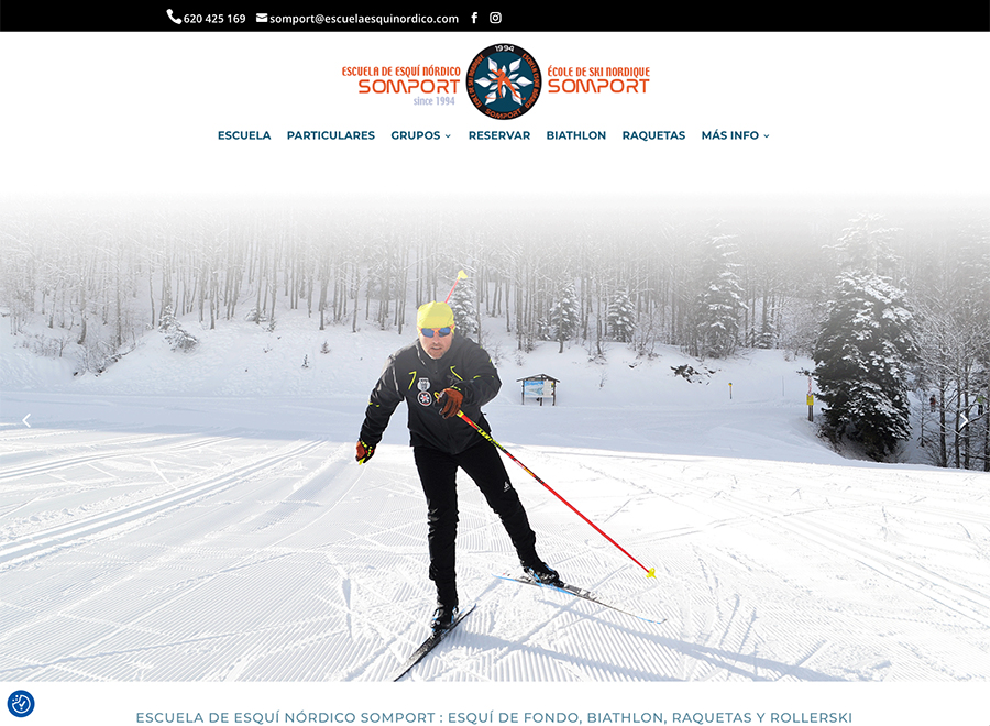 Renovación web Escuela Esquí nórdico Somport